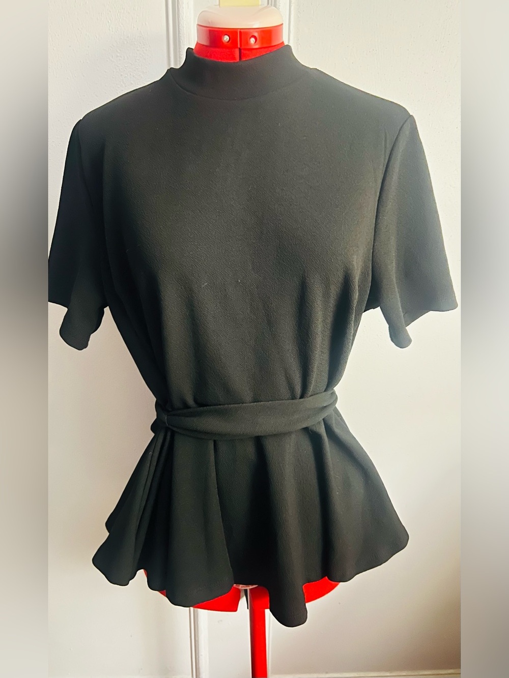 Elegant Shein Curve Black Peplum Women's Top size xl